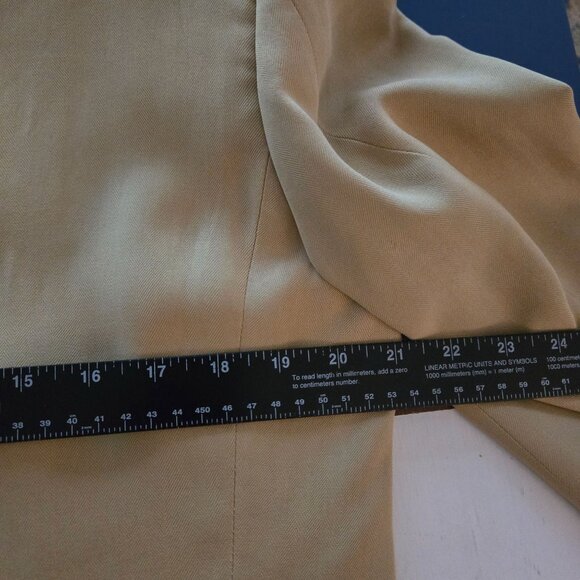 Cezar Del‎ Prado Mens Beige 100% Silk Blazer Jacket Size 40R Herringbone Summer - Picture 13 of 16